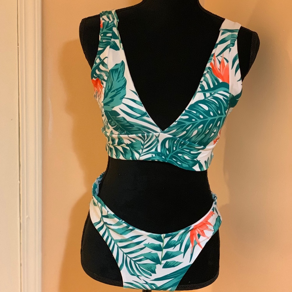 Two piece bikini swimwear